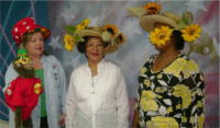 L-R: Arcadia Principal Mary Jean Sutton, Mari McPherson and Felicia Gross both of JVC America