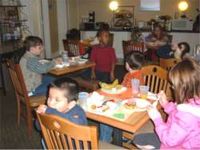 Maxwell Elementary students enjoy "Good Character" breakfast at the Comfort Inn