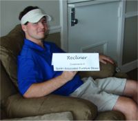 Chuck Bracknell wins the Spiller Furniture Recliner for the Longest Drive in the AM Flight